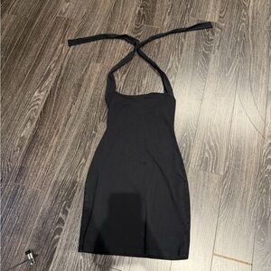 Elegant Black Halter Dress Victoria’s Secret